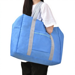 2025 Colors Geometric Pattern Lightweight Polyester Large Capacity Fashion Portable <b>Storage</b> Duffel Luggage Bag with Zipper - Product Image 4