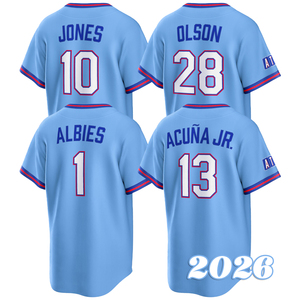 Maillot de baseball City Connect 2026 pour hommes, brodé, Ronald Acuna Jr, Ozzie Albies, Matt Olson, Austin Riley, Dale Murphy, Tailles S-3XL - Product Image 1