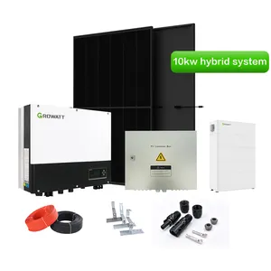 Complete Home Solar System 10kw 15kw 20kw 25kw 30kw Hybrid Solar Energy System Household Storage Power System
