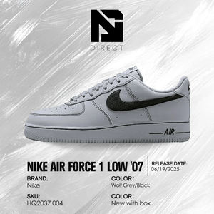 Nike Air Force 1 '07 Lv8 'wolf Grey Black' Zapatillas informales de alta calidad para hombre, zapatos informales Air Force - Product Image 6