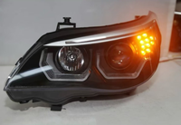 Feux avant LED de haute qualité IP67 6000K pour BMW Série 5 E60 2003-2010, clignotants séquentiels, feux de jour DRL, projecteurs