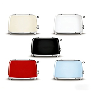 Grille-pain 2 tranches avec 6 préréglages, fonction de décongélation et bac à miettes amovible (rouge, noir, crème, bleu, blanc) - Product Image 1