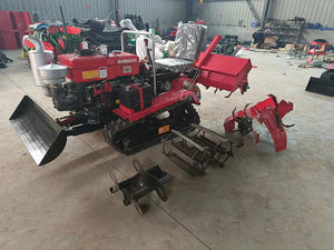 Cultivador giratorio de orugas montado en asiento agrícola multifuncional de China, pequeños tractores agrícolas de orugas y <span class=keywords><strong>greenh</strong></span> de huerto - Product Image 2