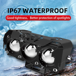 Đèn pha LED mini ba mắt cho xe máy, đèn chiếu sáng, đèn sương mù, đèn chạy ban ngày (DRL) cho ô tô, xe tải, SUV ATY - Product Image 5