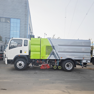 Camión barredor de calles con motor diésel de 8 toneladas, fabricado en China, para limpieza municipal. - Product Image 4