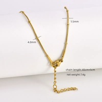 Collier en acier inoxydable directement de l'usine, plaqué or 18K PVD, chaîne hypoallergénique en acier inoxydable pour bijoux DIY