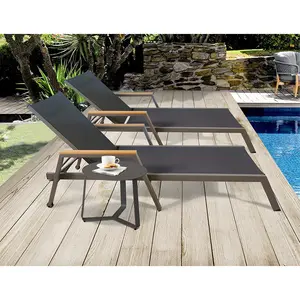 Fast Delivery Cheap Chaise Lounge Price Sunbed Pool Lounger Curved Round Outdoor Furniture