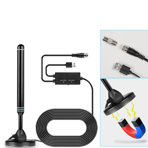 <span class=keywords><strong>Antenne</strong></span> <span class=keywords><strong>TV</strong></span> numérique magnétique intérieure/extérieure pour maison, <span class=keywords><strong>camping</strong></span>-car, <span class=keywords><strong>camping</strong></span>, 4K 1080P, avec interrupteur et amplificateur réglable - Product Image 1