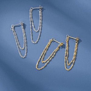 Glamorous 925 Sterling <b>Silver</b> Engagement <b>Earring</b> Multi Layer Chain Woman Fashion <b>Earring</b> <b>Long</b> Dangle Bridal Wedding Jewelry Gift - Product Image 3