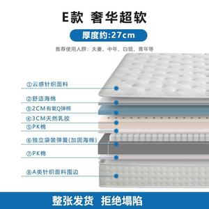 Colchón de Látex de 1.5m 1.8m, Firmeza Media, Transpirable, Cubierta de Látex Natural, para Uso Doméstico y Hotelero - Product Image 3