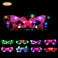Lunettes LED lumineuses YACHEN, accessoires de fête, lunettes de soleil néon clignotantes, en stock pour enfants et adultes, anniversaires, Halloween, soirées rave