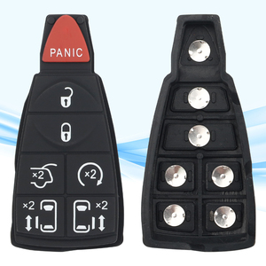 Tastierino di Ricambio in Gomma Siliconica per Telecomando Auto MS 6+1 Tasti per Chrysler/Jeep/Dodge, Sostituzione Chiave Senza Chiave - Product Image 3