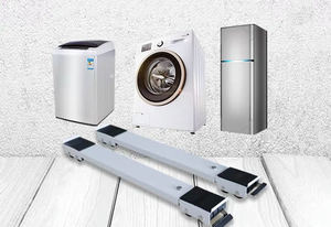 <span class=keywords><strong>Support</strong></span> de lave-linge réglable, <span class=keywords><strong>support</strong></span> mobile pour réfrigérateur, base de réfrigérateur mobile avec roulettes verrouillables - Product Image 2