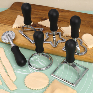 Moule à raviolis en alliage <span class=keywords><strong>de</strong></span> zinc à bords cannelés, formes cœur, étoile, cercle, carré, triangle, pour la pâtisserie - Vente en gros - Product Image 4
