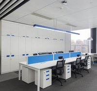 Poste de travail personnalisable à 4 places en métal de style moderne et durable pour ordinateur portable avec un design unique Assemblage facile