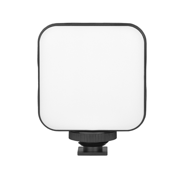Mini Portable Fill in Camera LED Panel Video Light with 3 Cold Shoe  6500K for Camera Smartphone GoPro  Vlogging
