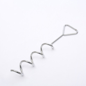 Đinh tán mặt đất xoắn ốc được chèn vào lều cắm trại ngoài trời để chống gió và cố định - Product Image 3