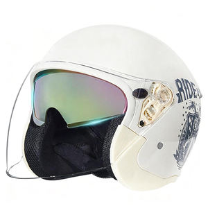 Casque de moto ABS pour adulte, certifié DOT, double visière, casque ouvert pour la sécurité à moto - Product Image 3