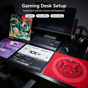 Tapis de <span class=keywords><strong>souris</strong></span> gaming en verre givré 2.5D, surface mate, gravure fine, suivi haute précision, impression HD personnalisée pour l'e-sport, vente en gros OEM - Product Image 6