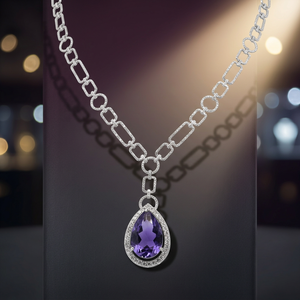 Conjunto de Collar Clásico Chapado en Oro con Brillo de Diamante, Joyería Fina de Lujo con Acabado Refinado, para Mujer, para Fiestas, Bodas, Regalo de Celebración - Product Image 3