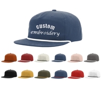 Casquettes de camionneur personnalisées en 3D avec logo brodé Richard Son 256, casquettes de baseball personnalisées à fermeture snapback, casquettes de papa