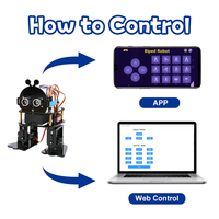 ACEBOTT Kit de Proyectos Educativos STEM para Niños, Hecho en China, con ESP32, IOT, WIFI, BT, APP, DIY, Programación en Python, Robot Bípedo para Arduino
