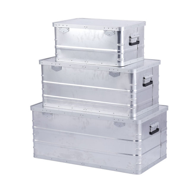 Aluminum Camping Equipment Organizer Waterproof and Portable Dry Box Vehicle Mounted Storage Box