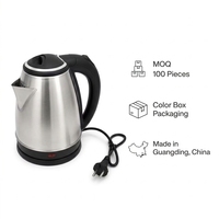 Bouilloire en acier inoxydable de 1500 W pour usage domestique et commercial