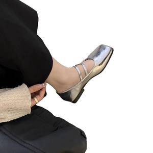 Zapatos estilo Mary Jane para vestido de noche francés, otoño 2025, zapatos casuales y a la moda, de corte bajo, suela suave, zapatos planos elegantes - Product Image 5