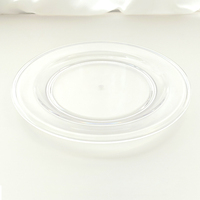Incassable Polycarbonate SAN Tritan Plat Rond Clair Vert Bleu Rose Assiette En Plastique Coloré