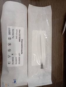 เข็มฉีดยาใต้ผิวหนังแบบใช้แล้วทิ้ง ทำจากเหล็กกล้าไร้สนิมทางการแพทย์ ผ่านการฆ่าเชื้อด้วย EO สำหรับสัตวแพทย์ ใช้สำหรับการฉีดยาชาบริเวณกระดูกสันหลัง - Product Image 5