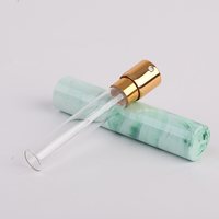 Atomiseur de parfum de voyage personnalisé avec logo, motif marbré, 10 ml, en verre et plastique, rechargeable, distributeur rotatif pour cadeaux