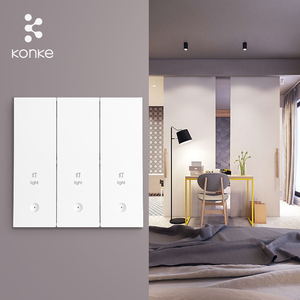 KONKE-Interruptor de pared inteligente zigbee, automatización de luz inalámbrica para el hogar - Product Image 1