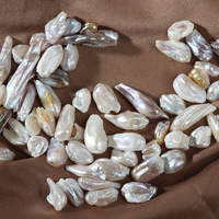 Perles d'eau douce naturelles, plumes et particules blanches originales, non poreuses et rares, pour la création de bijoux DIY