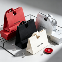 Sac de shopping en papier de luxe personnalisé avec logo pour boutique de chaussures, emballage cadeau pour vêtements