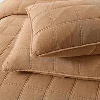 Ensemble de couvre-lit matelassé marron moderne, style luxueux, tissu doux et respirant pour chambres King, Queen, Twin, OEM ODM