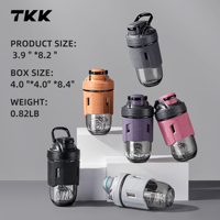 Bouteille de shaker de 24 oz en Tritan sans BPA pour mélange de protéines, idéale pour une utilisation avant/après l'entraînement, adaptée aux adultes et aux mélanges de protéines.