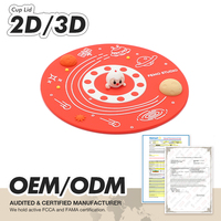 MOQ 3000 pièces, tasse à café réutilisable en silicone de forme 3D personnalisée en usine avec couvercle, couvercle de tasse à café en silicone de haute qualité