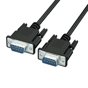 Db9-Kabelstecker auf Db9-Buchse Serielles Rs232-Kabel Null modem kabel