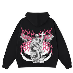 <span class=keywords><strong>Sweat</strong></span>-shirt à capuche d'hiver Zipper Essentials 380 g/m², doux, 85 % coton, confortable, surdimensionné, personnalisable avec logo, broderie ou impression - Product Image 3