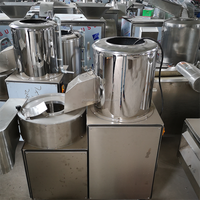 Damatic Multifunctionele Automatische RVS Aardappel- en Wortelschiller, Reinigings-, Snij- en Schilmachine