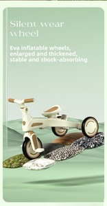 Tricycle convertible 4 en 1 pour enfants de 1 à 3 ans, trottinette légère à pédales réglables, directement de l'usine - Product Image 2