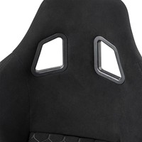 JIABEIR 1097 Sièges de course universels réglables en suède vert pour simulateur de conduite avec station de jeu