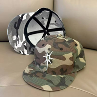 Casquettes Snapback Camouflage Personnalisées avec Broderie, Casquette de Baseball Camo Personnalisée 6 Panneaux 3D en Relief, Vente en Gros