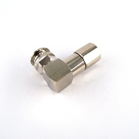 Kabel Koaksial 5D-FB LMR300 50ohm dengan Konektor Penjepit Sudut Kanan RF Koaksial TNC Male Plug Produsen Kabel Antena Listrik