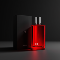 Vente en gros mini flacons de parfum en verre de luxe 30/50/100ml vaporisateur de recharge unique verre coloré vide avec boîte de luxe