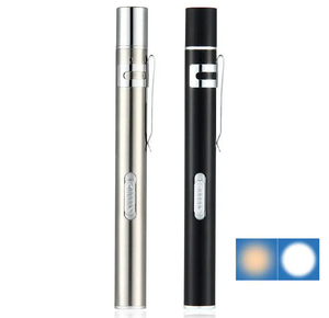 USB 2-in-1 Có Thể Sạc Lại Không Thấm Nước Đa-Công Cụ Bút Ánh Sáng Với Dual LED Đèn Pin Thép Không Gỉ Cơ Thể Cho Y Tá Và Bác Sĩ - Product Image 1