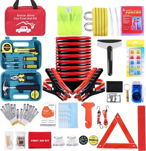 Kit <span class=keywords><strong>de</strong></span> secours automobile 37-en-1 : Démarreur <span class=keywords><strong>de</strong></span> batterie, réparation <span class=keywords><strong>de</strong></span> pneus, trousse <span class=keywords><strong>de</strong></span> premiers secours pour la randonnée et situations d'urgence en extérieur - Product Image 1