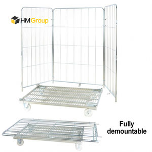 4-zijdige <span class=keywords><strong>Merchandise</strong></span> <span class=keywords><strong>Trolley</strong></span> Met Deuren Rolkooi Voor Opslag En Retail - Product Image 6