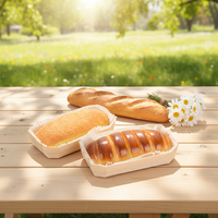 Boîte alimentaire en bois de peuplier, boîte à gâteau en placage, boîte à gâteau au fromage en bois de pin